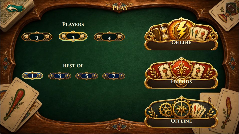 Browser game: player count, series length and play modes.